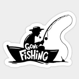 Gone Fishing Sticker